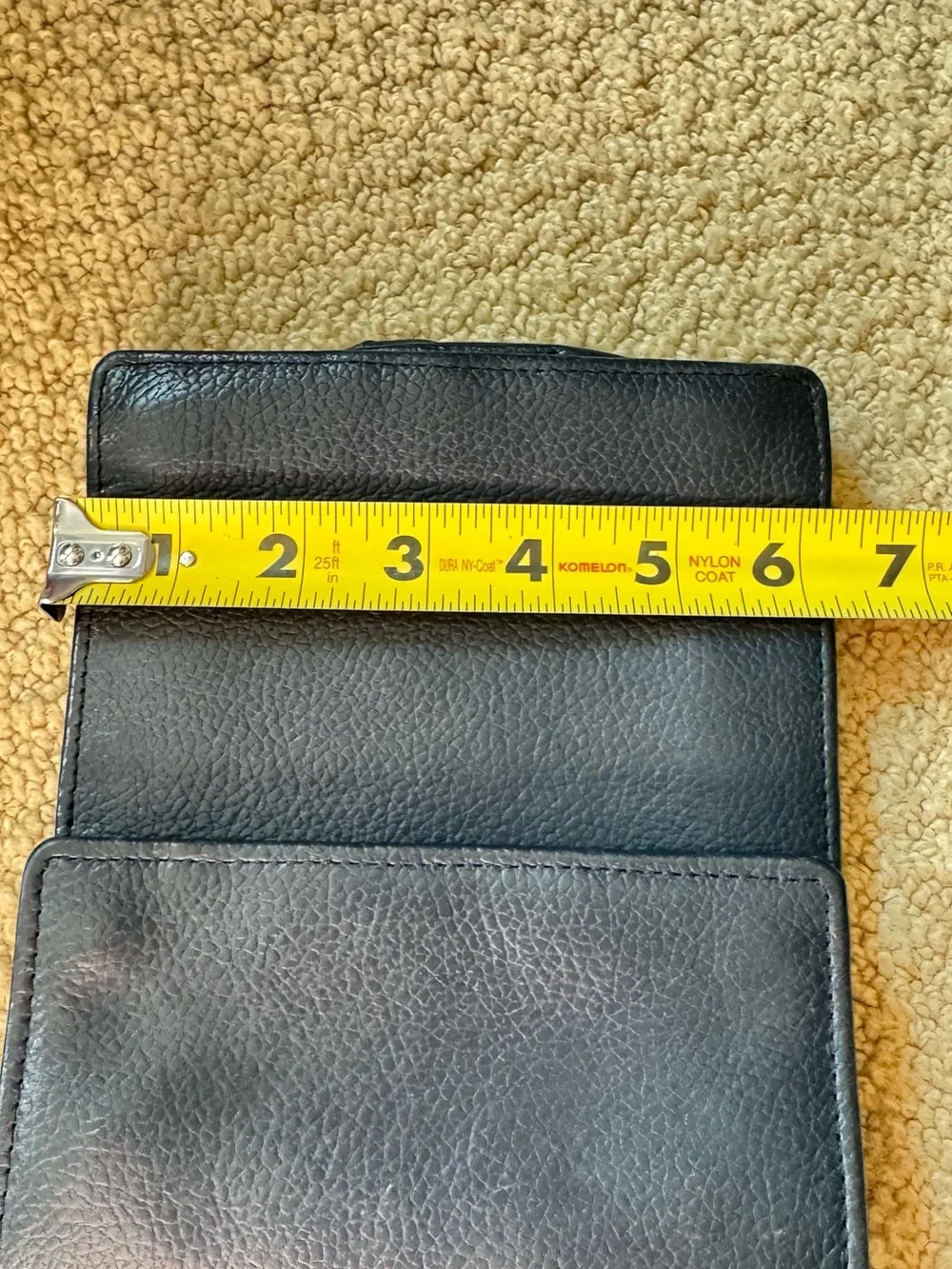 Tusk adjustable Navy Blue Leather Crossbody Bag